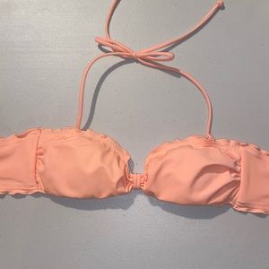 victoria’s secret peach orange bikini top